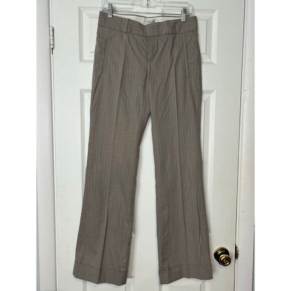 Banana Republic Martin Fit Striped Slacks - Size 4 - Picture 1 of 8